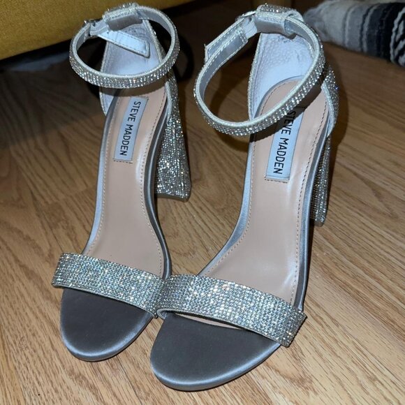 Steve Madden Women's Gold and Silver Sandals - Picture 1 of 5